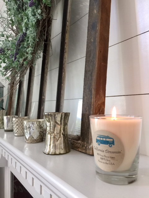 Lit candles shine